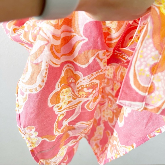 J. McLaughlin Foley Linen Dress in Trinidad Abstract - Picture 6 of 10